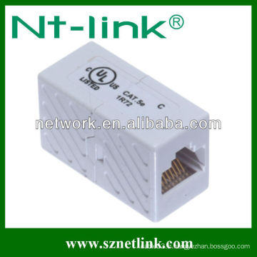 Raccord en ligne White Cat5e UTP RJ45 à RJ45